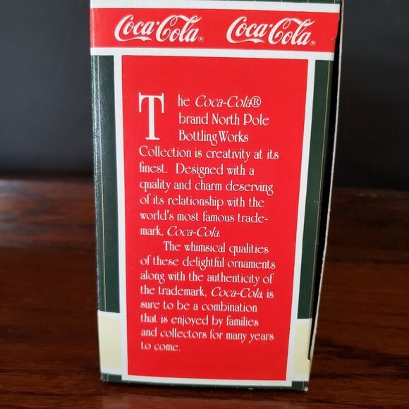 VTG Coca-Cola Bottling Works Hot Air Balloon Christmas Tree Ornament 1996 - Picture 6 of 6